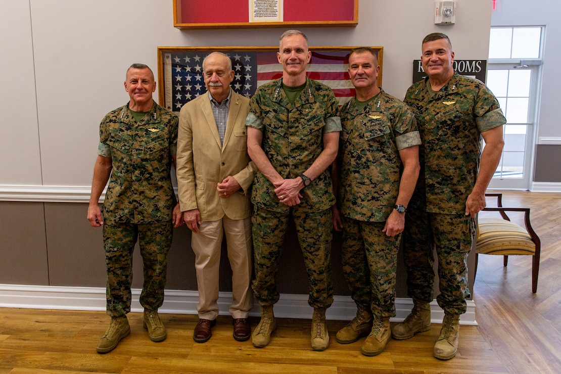 Lt. Gen. Robert F. Hedelund retired after 38 years of service in the U.S. Marine Corps.