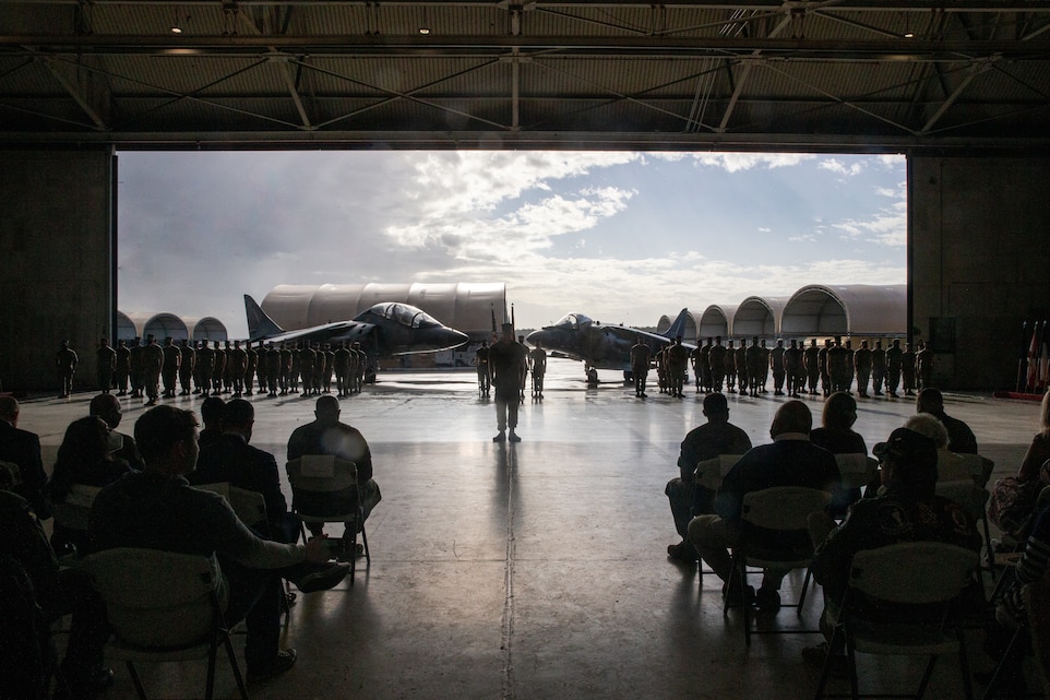 In accordance with the Commandant’s Force Design 2030, VMAT-203 will transition to a Fleet Replacement Detachment assigned to Marine Attack Squadron (VMA) 223 and will continue training Marines until the Harrier is fully decommissioned.