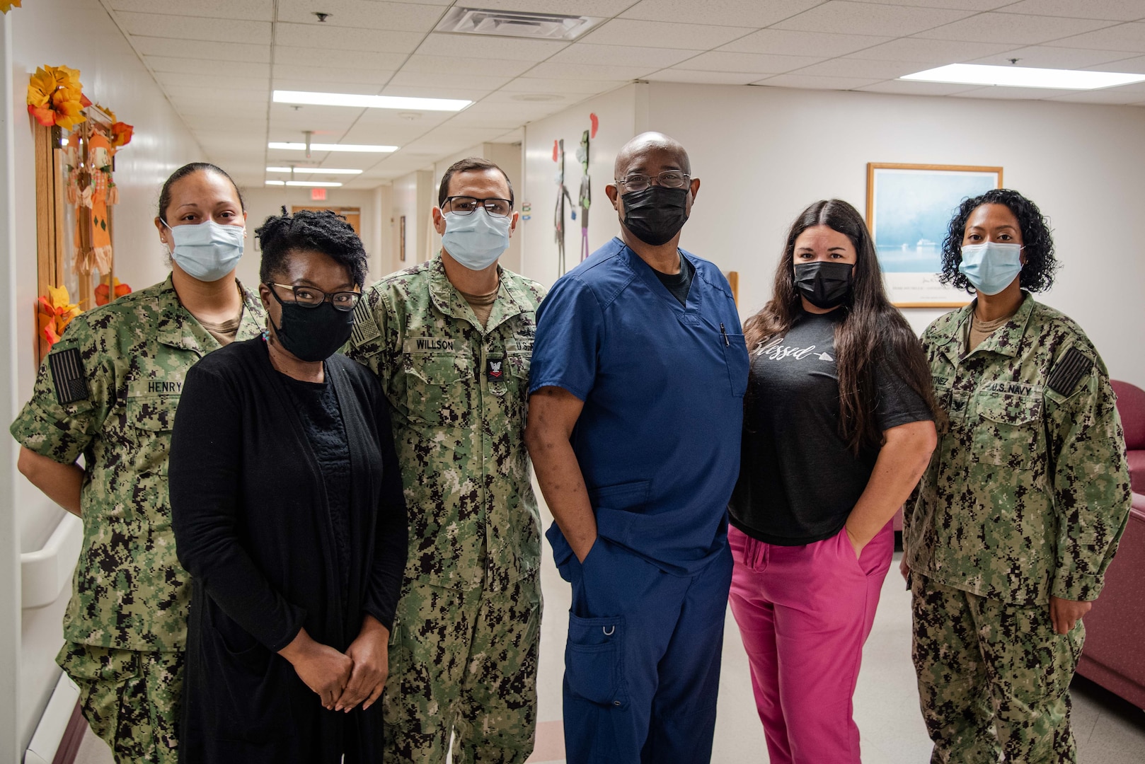 The Radiology Team serving aboard Naval Health Clinic Cherry Point.  The team leverages knowledge, specialization and technology to provide an inside look into patients receiving care at the medical facility, ensuring the correct diagnosis and administration of proper medical care.