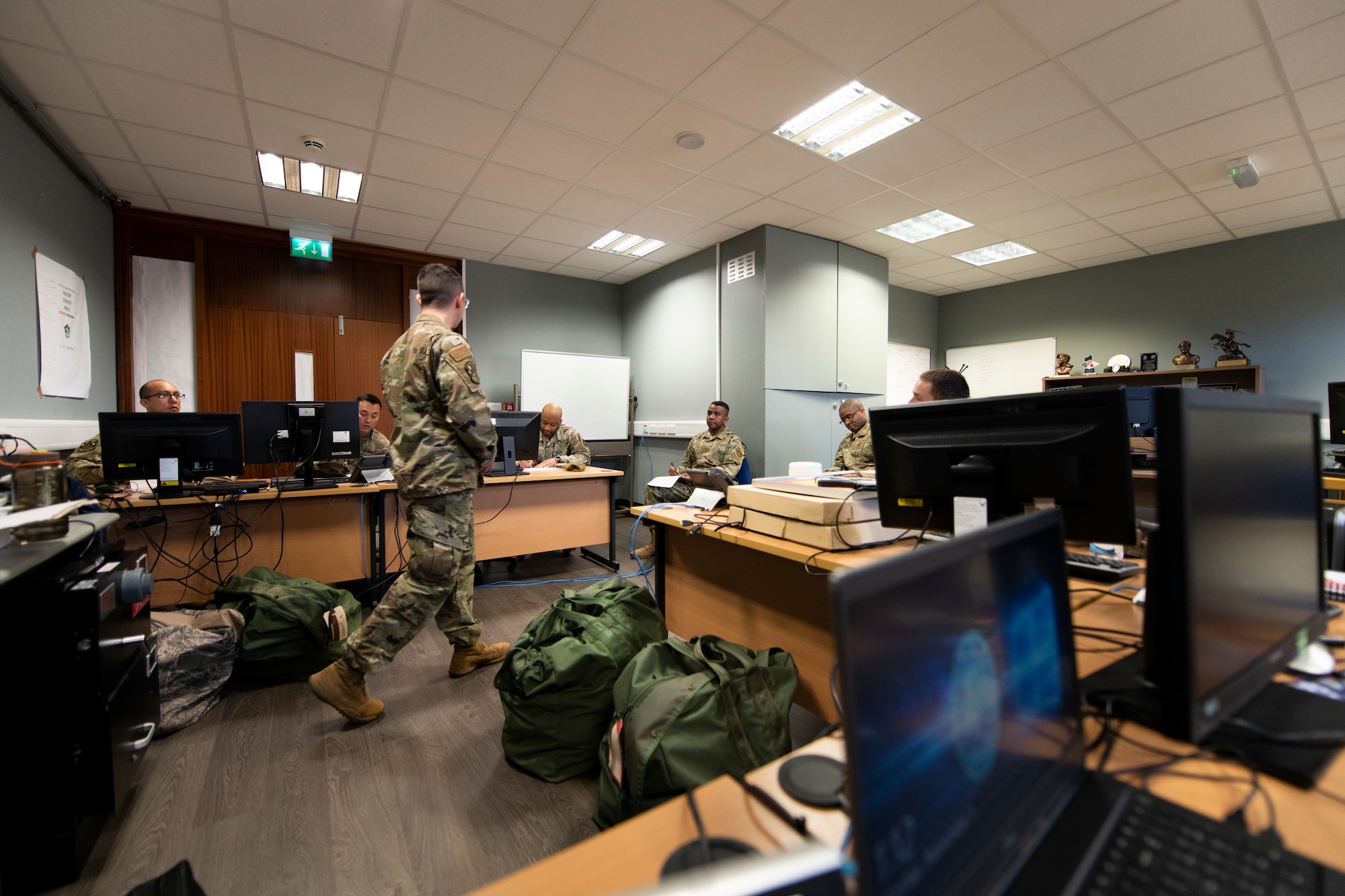 The scenario, a simulated break in communications between RAF Croughton and RAF Barford St. John, was a test of the 501st Combat Support Wing's readiness to continue executing its mission in the face of various obstacles.