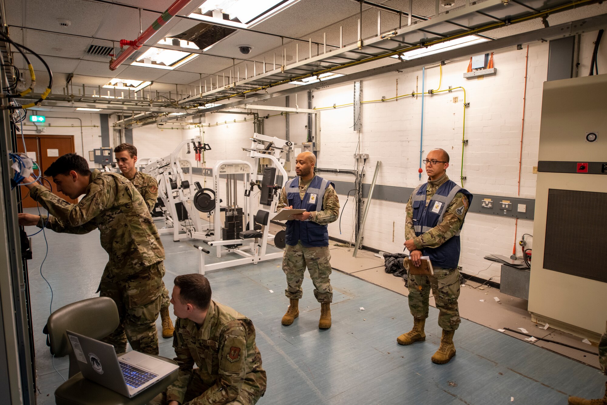 The scenario, a simulated break in communications between RAF Croughton and RAF Barford St. John, was a test of the 501st Combat Support Wing's readiness to continue executing its mission in the face of various obstacles.
