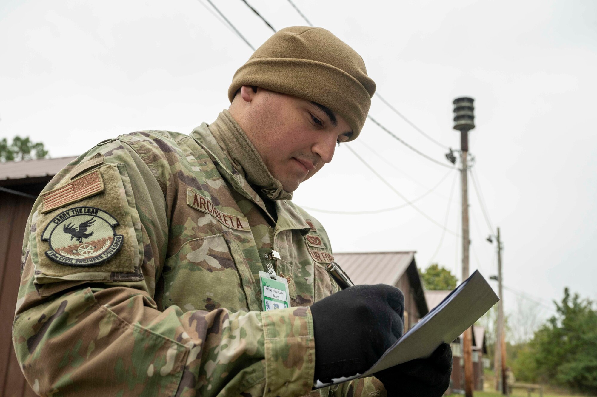 A WIT member takes notes during a ROCKI exercise.