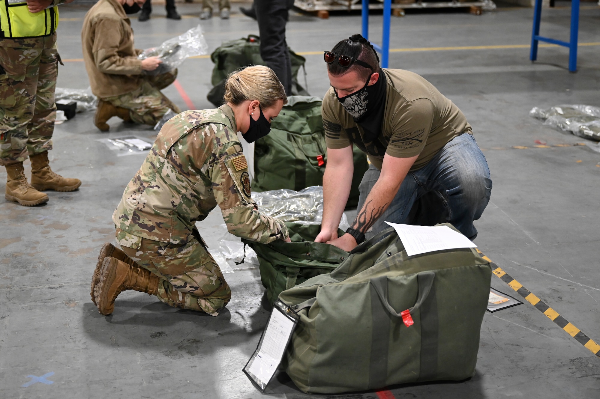 KAFB Airmen and personnel participated in a deployment exercise at Kirtland Air Force Base, N.M., Nov. 3, 2021.