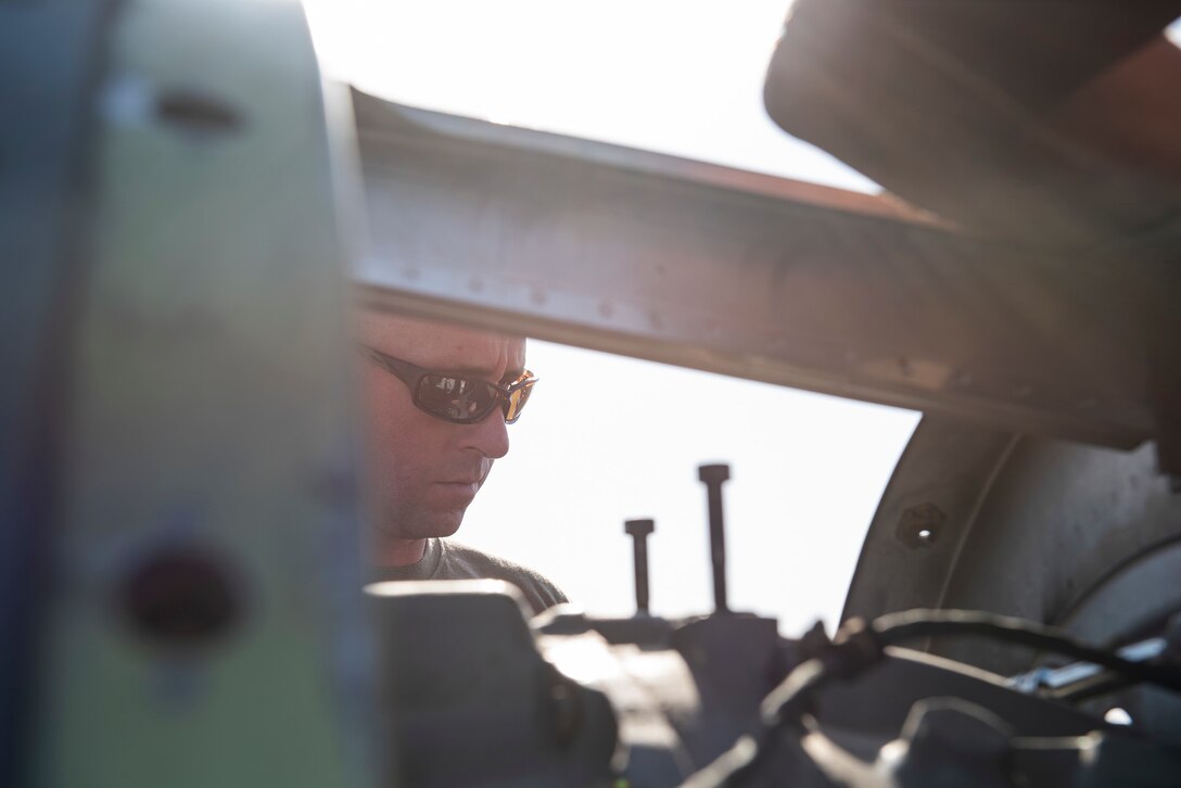 779th EAMU Airmen work on a C-130H Hercules