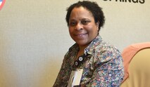 Dr. Alexia L. Gordon, special assistant to U.S. Army Space and Missile Defense Command’s deputy commanding general for operations, works in her office at Peterson Space Force Base, in Colorado Springs, Colorado. Gordon is in the position through the military’s Defense Senior Leader Development Program - one of several leader development programs for civilian talent management. (U.S. Army photo by Sgt. 1st Class Aaron Rognstad/RELEASED)