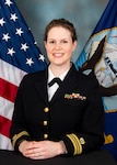 Portrait of Lt. Cmdr. Ingrid Paige, Navy judge advocate.