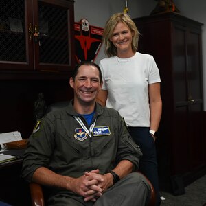 Meet Col. Jack Arthaud, 33rd Fighter Wing commander, and his wife, Mrs. Natalie Arthaud.