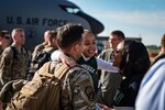 Family members welcome airmen home