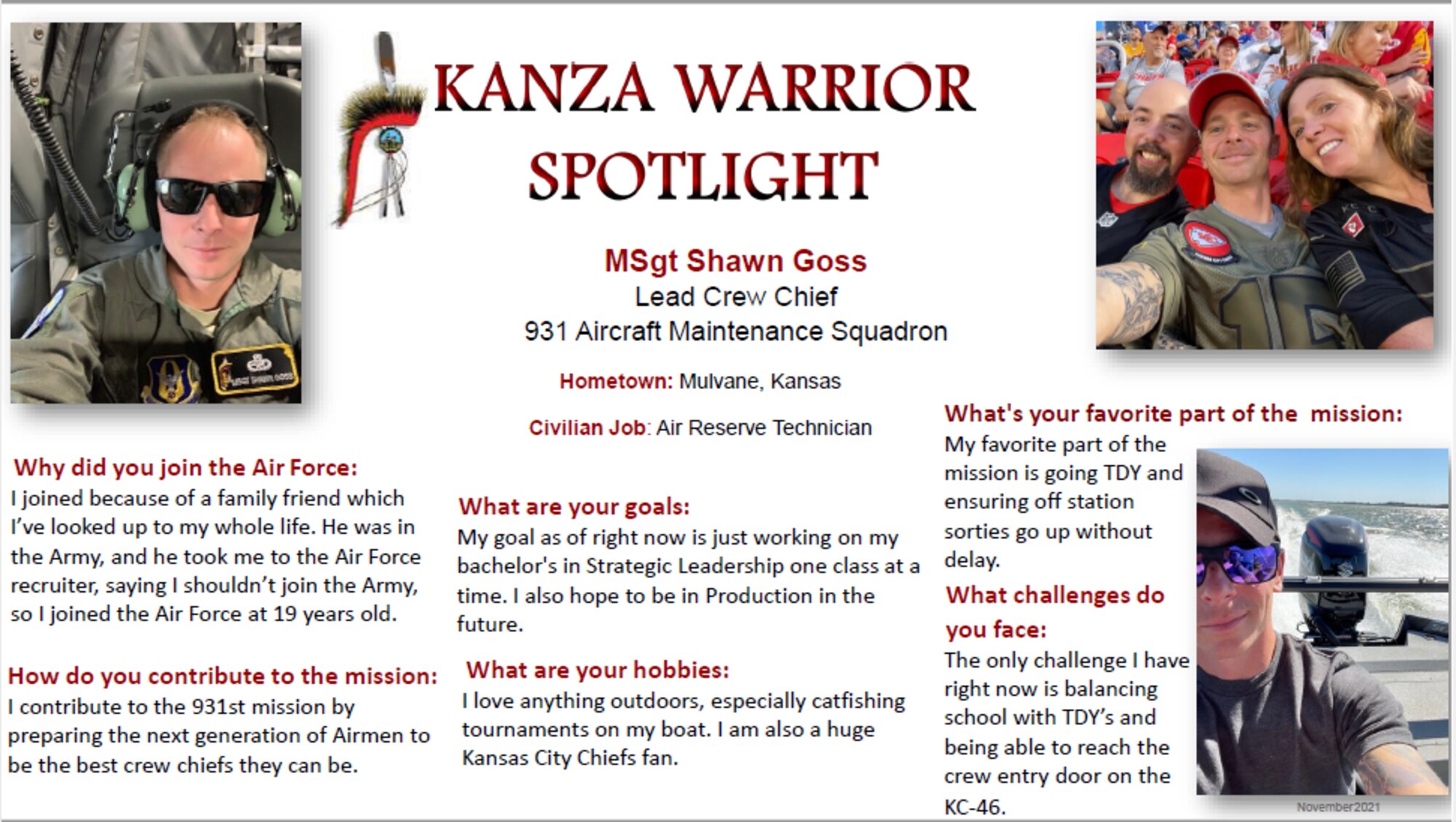 Kanza Warrior Spotlight November 2021