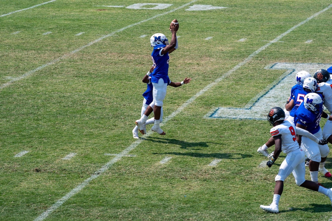 Millwood High School defeats Douglass High School during the Great American Rivalry Series on September 11, 2021.