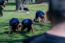 RSS Tulsa West Poolees conduct PT on May 9, 2021.