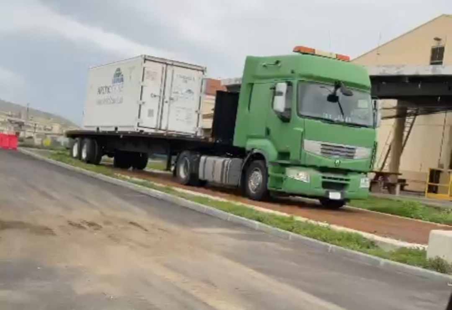 Defense Logistics Agency Distribution Sigonella, Italy, prepares the warehouses for another wave of the Mediterranean tropical-like cyclone, also known as a medicane, October 27, 2021.