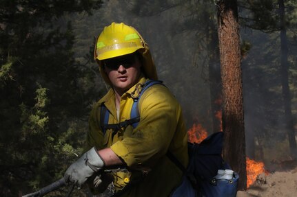 Army Reserve Officer Coordinates DoD Fire Response