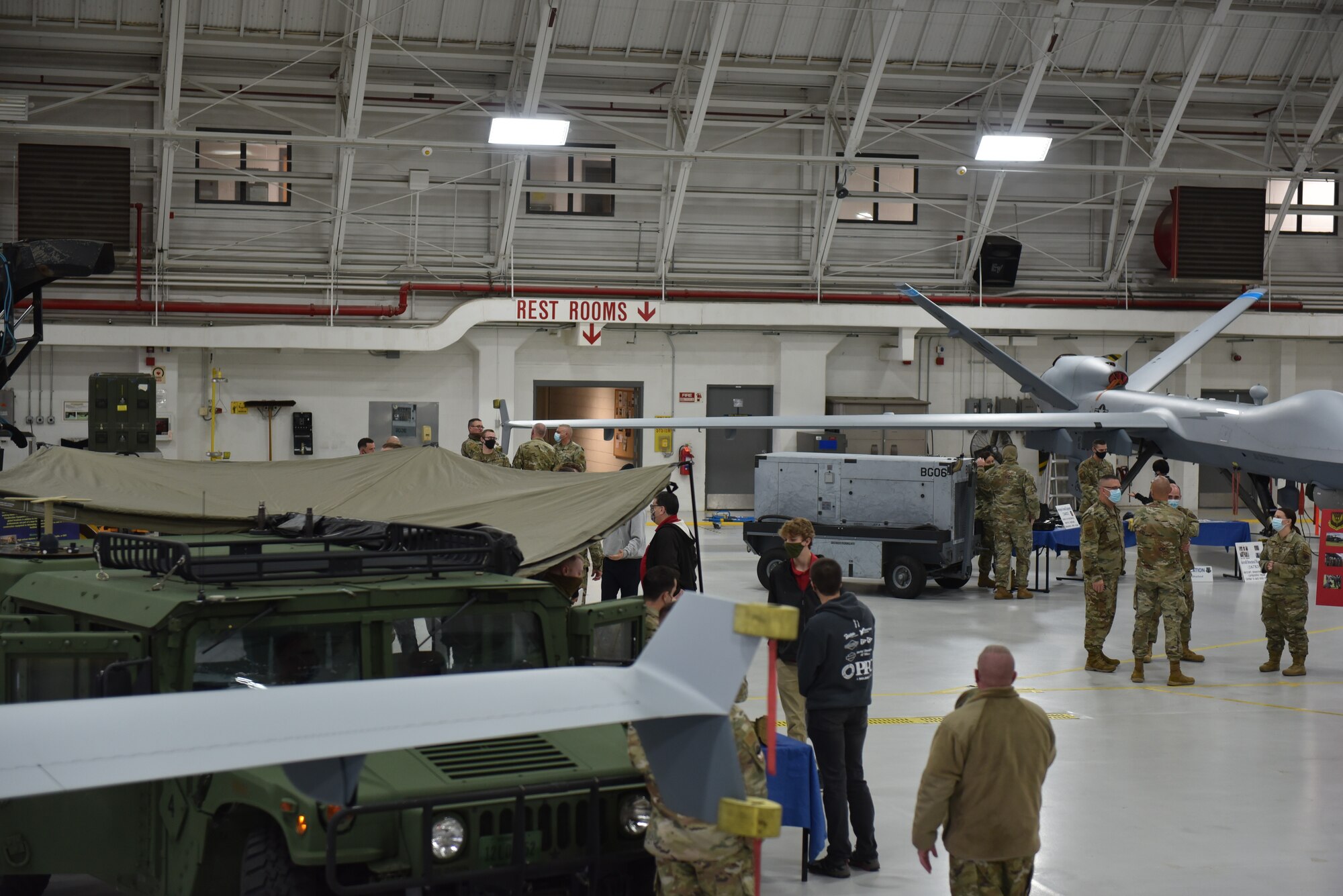 The 174th Attack Wing hosted two career fair events November 5-6, 2021 at Hancock Field Air National Guard Base, Syracuse, New York.The first event allowed high school and college students to learn what different careers the New York Air National Guard has to offer. The second event allowed community members to gain a better understanding what the 174th Attack Wing does. (U.S. Air National Guard photo by Master Sgt. Barbara Olney)