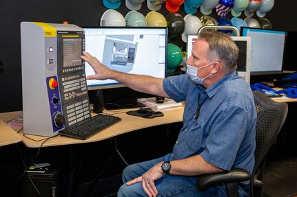 Burford uses a CNC Machining Simulator that serves as a training tool for mechanics.