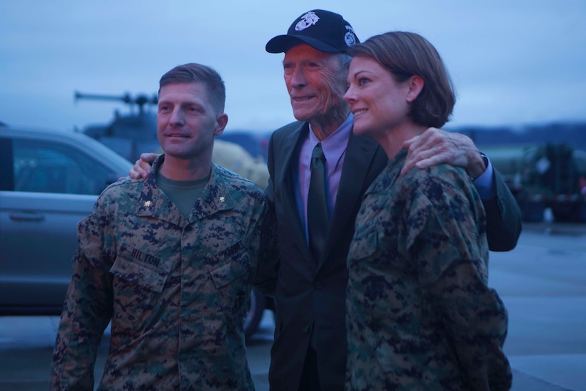 Clint Eastwood meets two Marines.