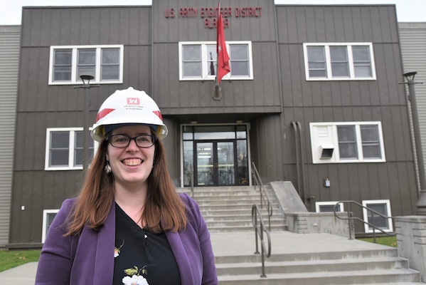 Danielle Perkins, Department of the Army apprentice at the U.S. Army Corps of Engineers – Alaska District, became an engineer because she liked to ask why as a kid and now gets to do that every day in her job.