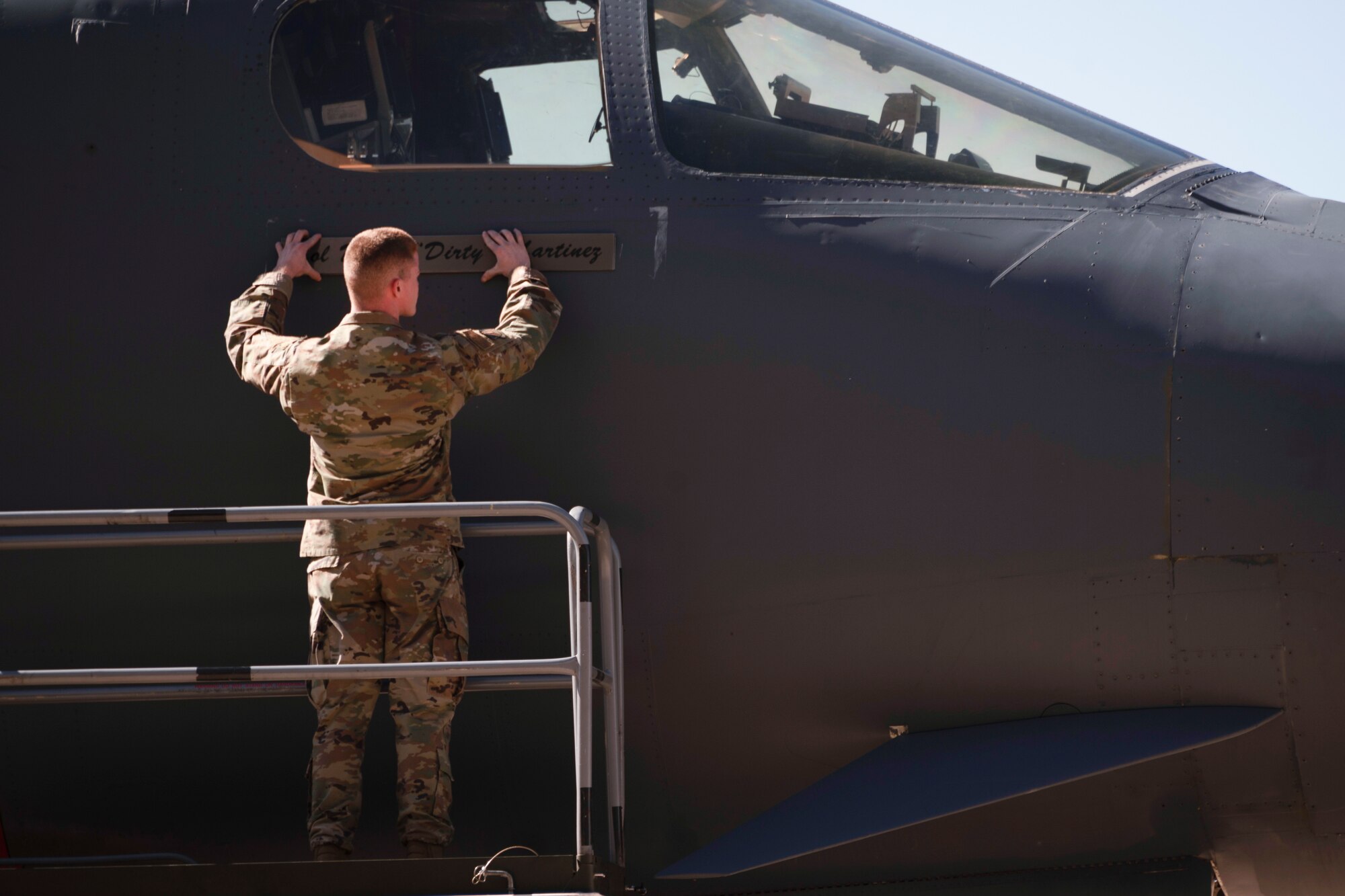 Airman applies name to a B-1