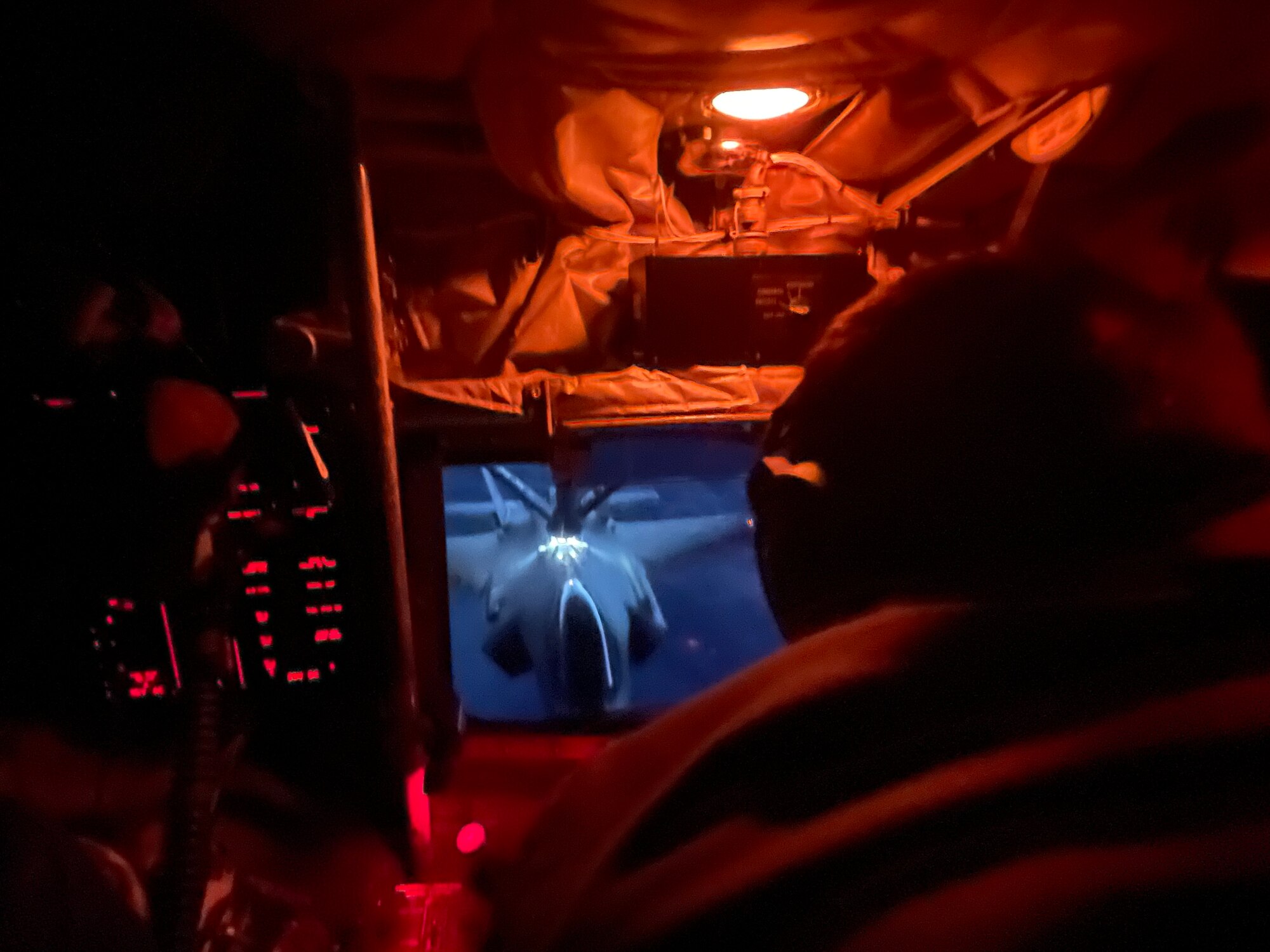 A U.S. Airman assigned to the 100th Air Refueling Wing refuels a Norwegian air force F-35A Lighting II aircraft during exercise Castle Forge over Norway, Nov. 4, 2021. The complexity of the European continent makes operating with allies and partners throughout Europe an imperative. In addition to F-15 Eagle aircraft operations in the Black Sea Region, Castle Forge encompasses the USAFE-wide Agile Combat Employment capstone event. Castle Forge’s components will better enable forces to quickly disperse and continue to deliver air power from locations with varying levels of capacity and support, ensuring Airmen are always ready to respond to potential threats. (U.S. Air Force photo by Senior Airman Joseph Barron)