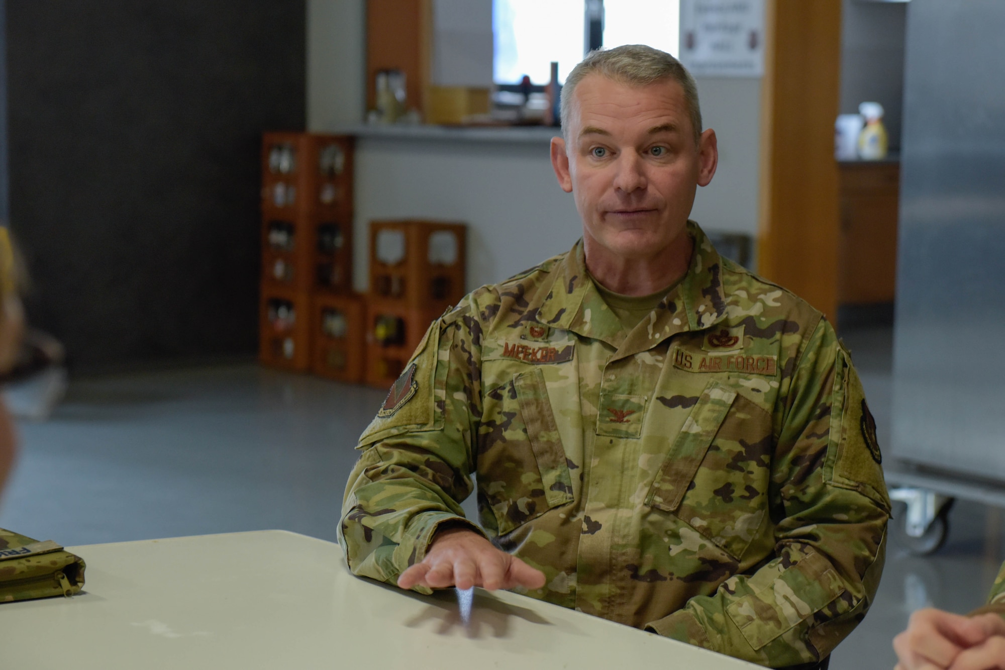 Col. Christopher B. Meeker leads a mentorship session