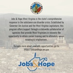 To help meet the state’s workforce needs, the West Virginia National Guard’s economic development office has created or participated in a variety of programs that provide education and job training to civilians and military personnel alike, such as the Jobs & Hope program. (U.S. Army National Guard graphic by Edwin L. Wriston)