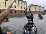 Recovering Soldiers at the Fort Benning Soldier Recovery Unit in Georgia participated in a wheelchair basketball program this past summer.