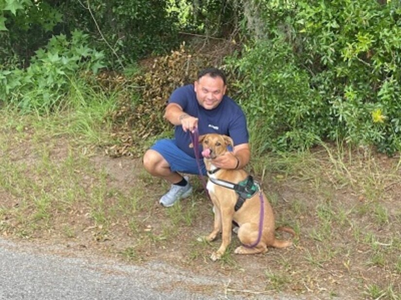 On August 13, Sgt. 1st Class Israel Padua Cotto, a Soldier assigned to the Fort Stewart Soldier Recovery Unit, Georgia, volunteered at an animal rescue in Savannah.