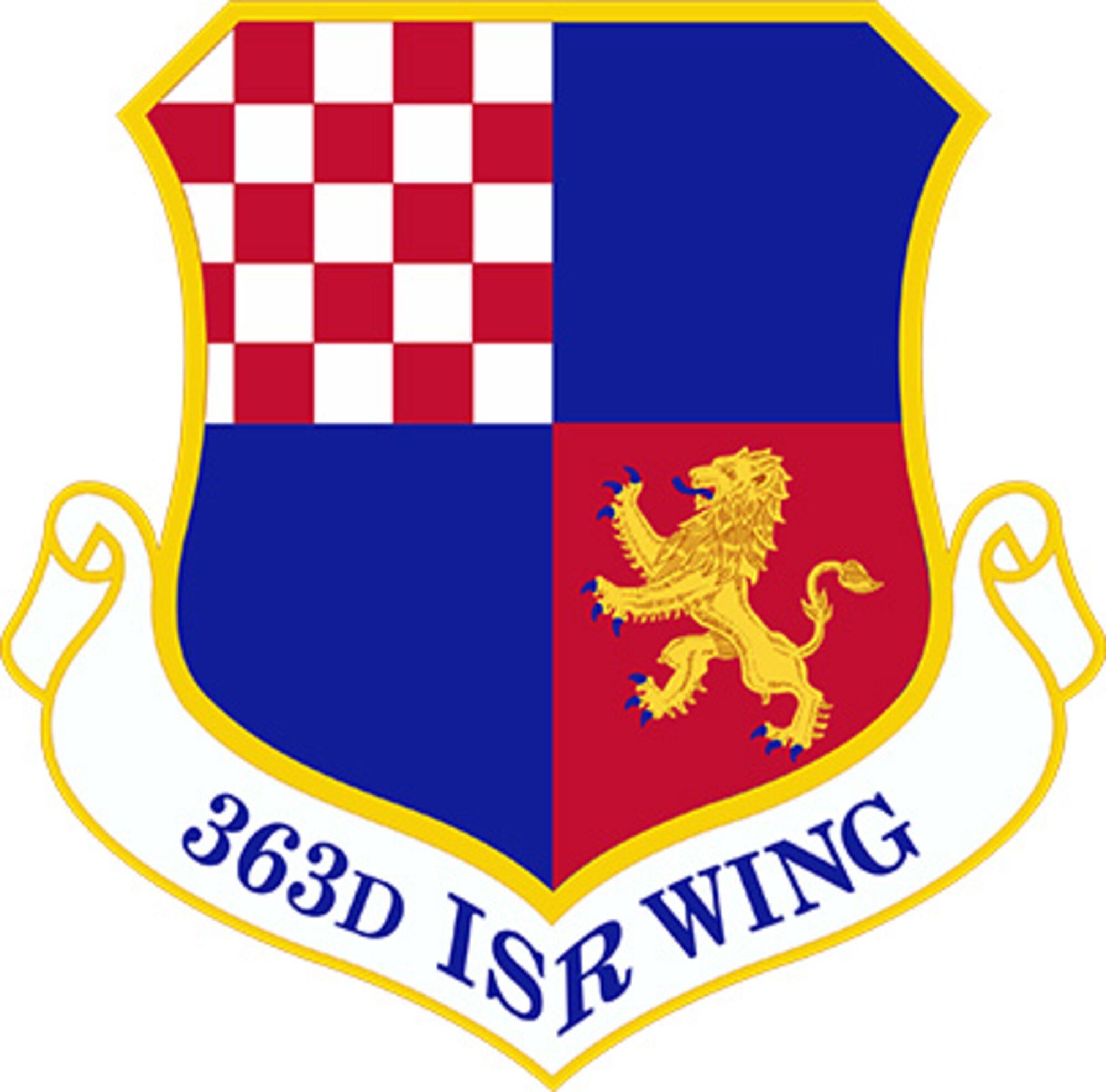 Graphic art for the 363d Intelligence, Surveillance, and Reconnaissance Wing emblem.