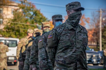 94th Military Police Company Soldiers prepare before mobilization