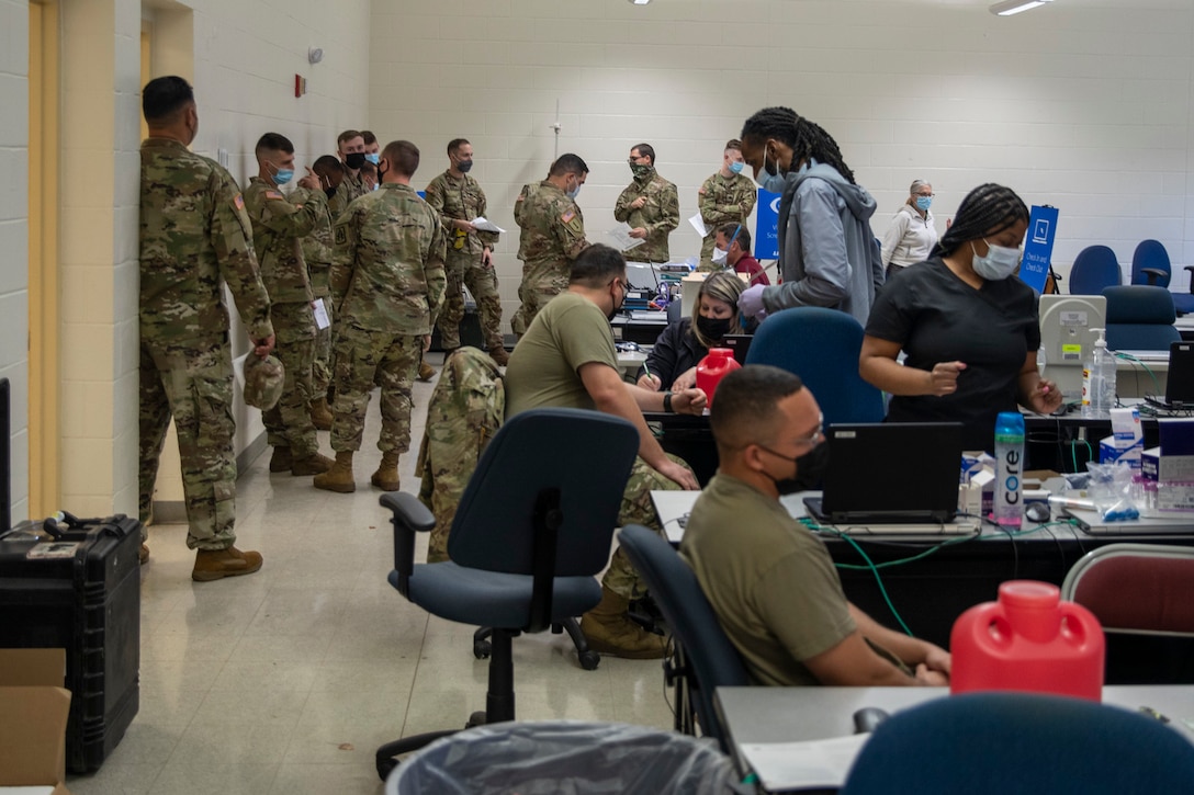 94th Military Police Company Soldiers prepare before mobilization