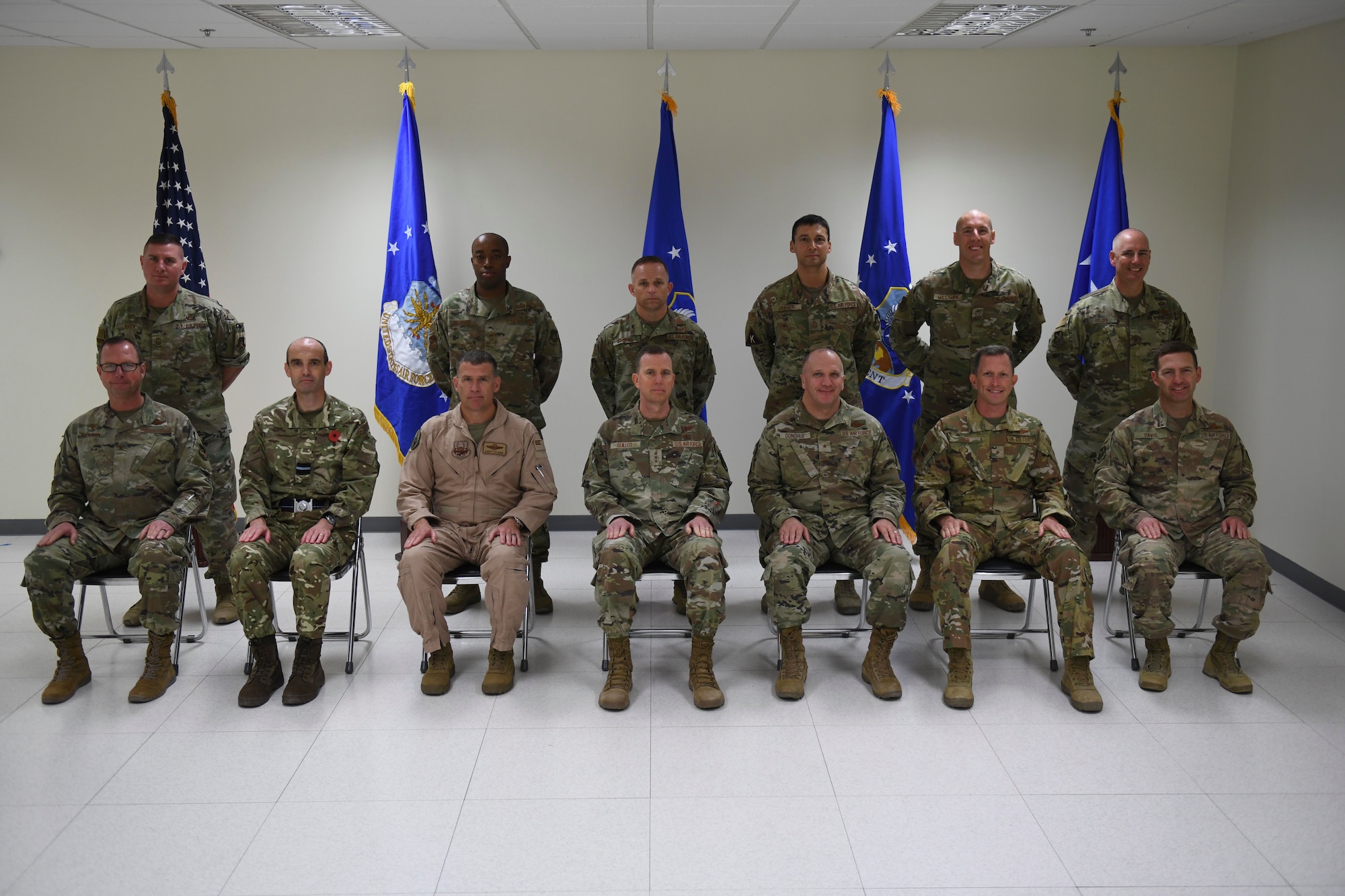 Senior Leaders across AFCENT pose for a photo during the AFCENT Commander's Conference.