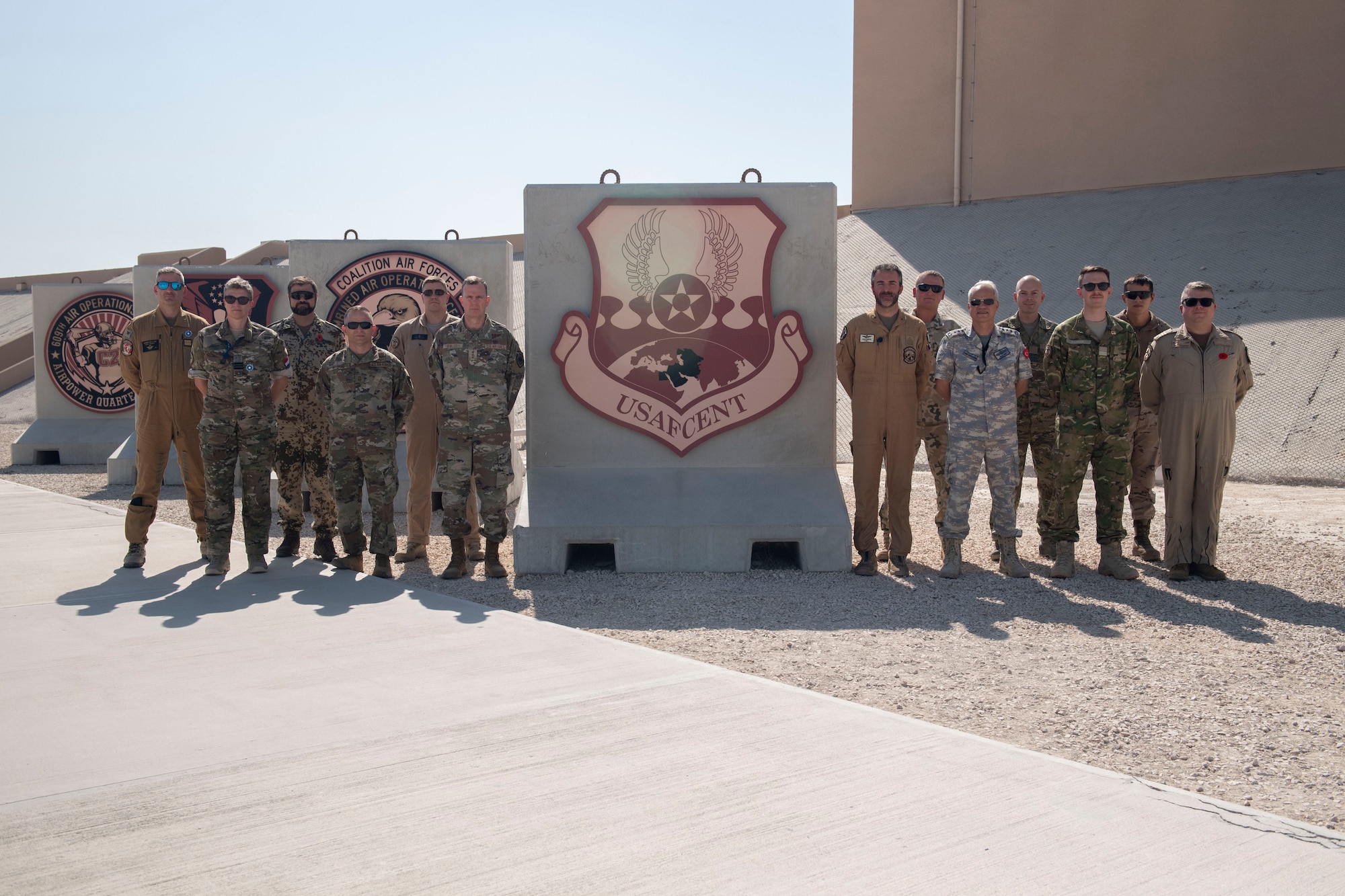 Senior Leaders across AFCENT pose for a photo during the AFCENT Commander's Conference.