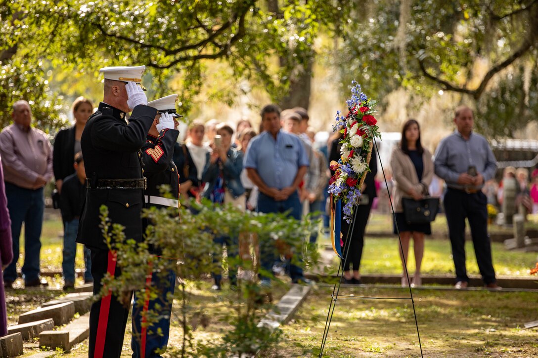 Wreath Laying Ceremony for Robert Barrow, the 27th Commandant of the Marine Corps