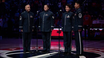 JBAB Airmen take part in Washington Wizards festivities