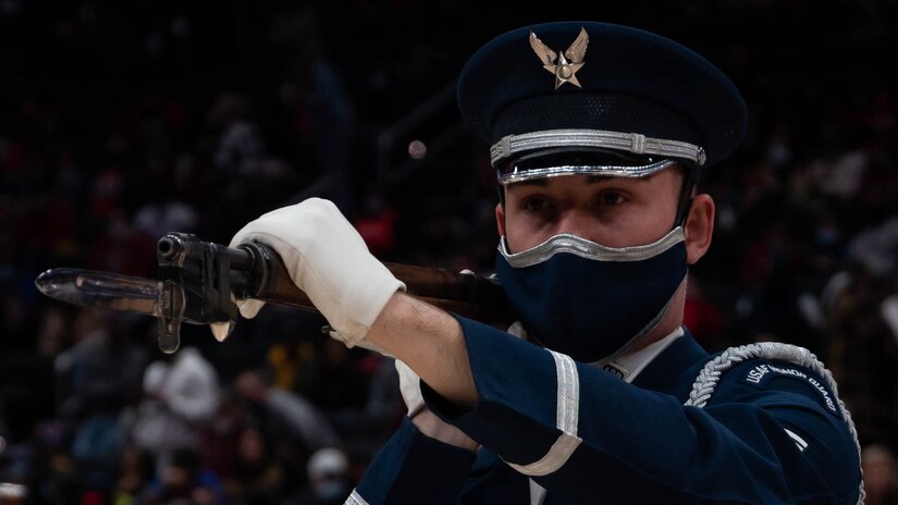 JBAB Airmen take part in Washington Wizards festivities