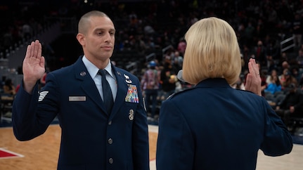 JBAB Airmen take part in Washington Wizards festivities