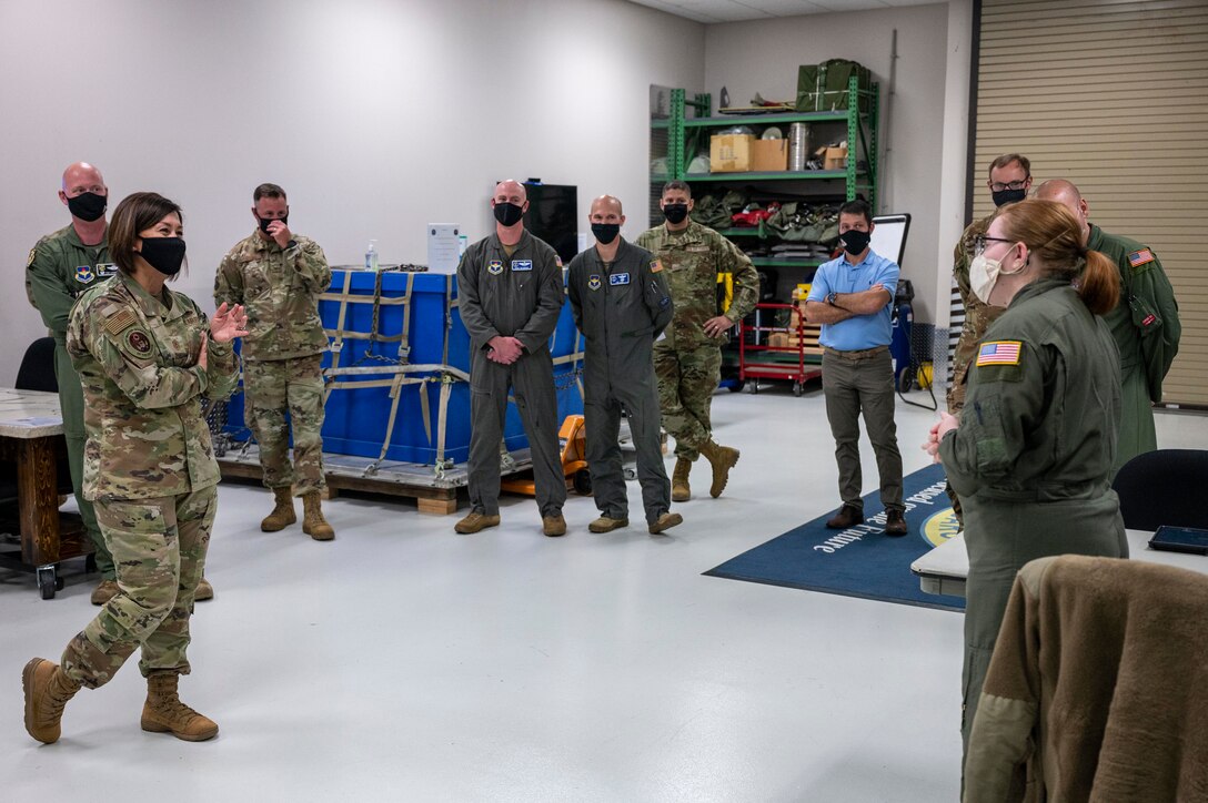 People engage in conversation