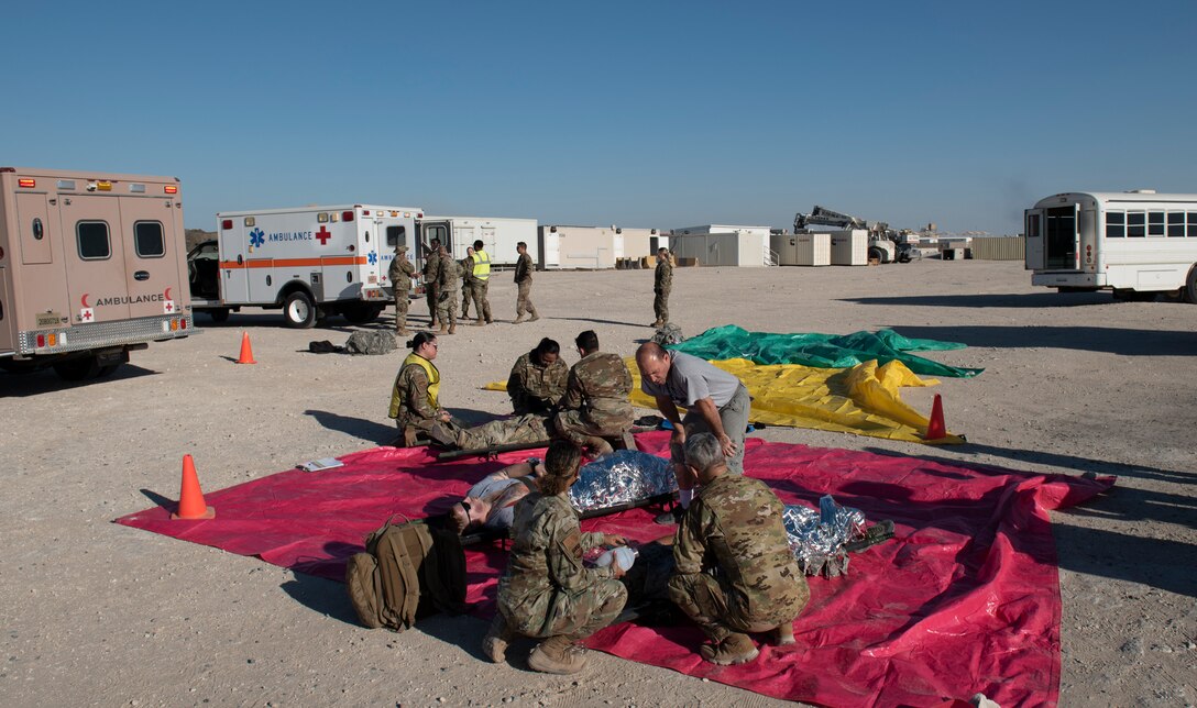 The 386th EDMG holds mass casualty exercise