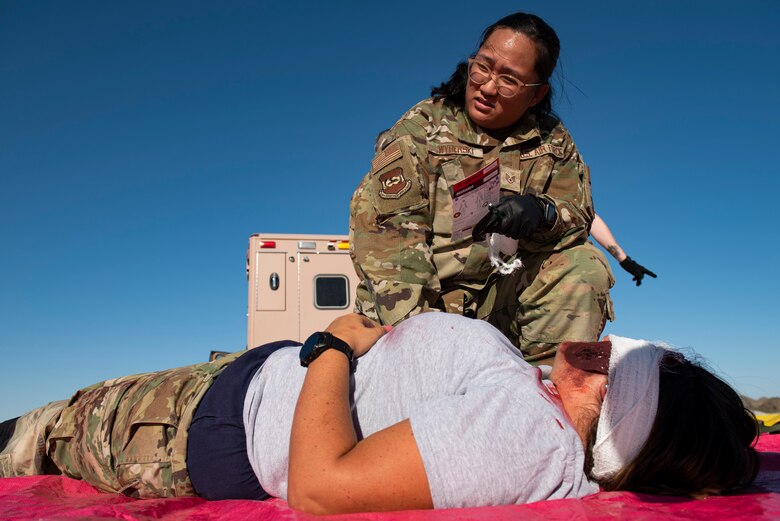The 386th EDMG holds mass casualty exercise