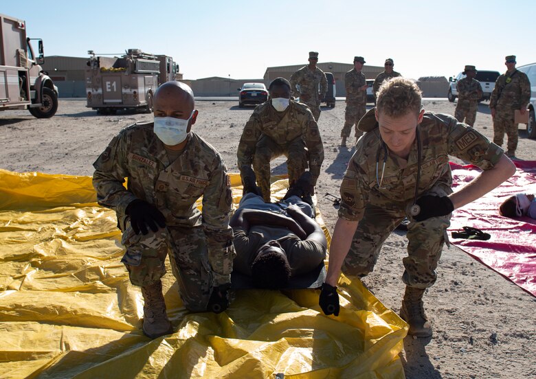The 386th EDMG holds mass casualty exercise