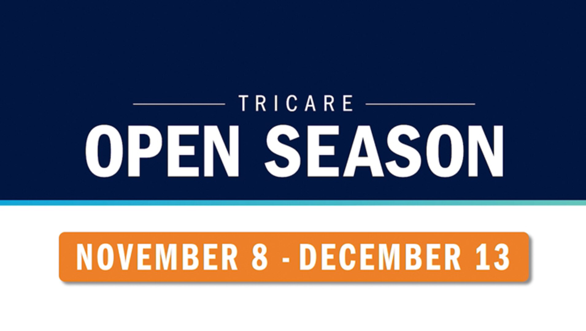 TRICARE Open Season is here! Now is the time to review your and your family member’s current health plans, consider your needs for 2022, and learn about your coverage choices. Visit: www.tricare.mil/OpenSeason