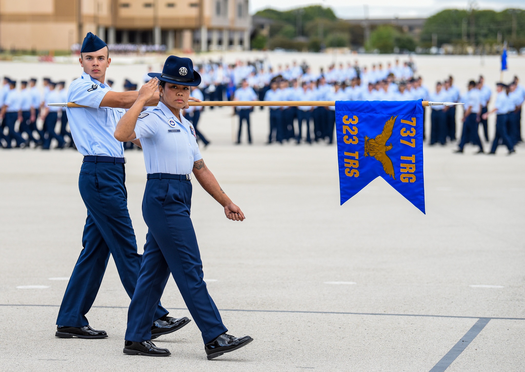BMT increases guests adds Airman s run to graduation ceremony Air Education and Training Command Article Display