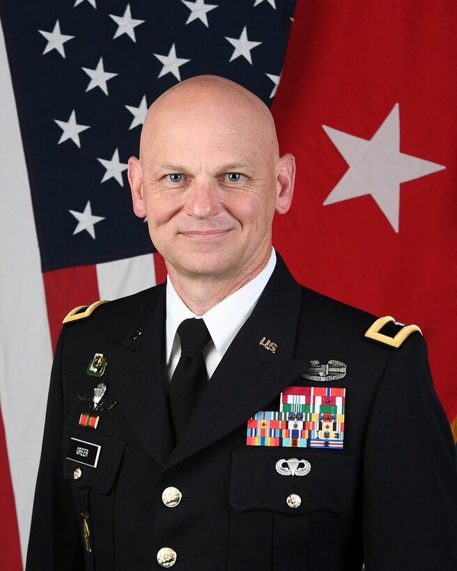 Brig. Gen. Michael M. Greer, Deputy Commanding General of the U.S. Army Civil Affairs and Psychological Operations Command (ABN).