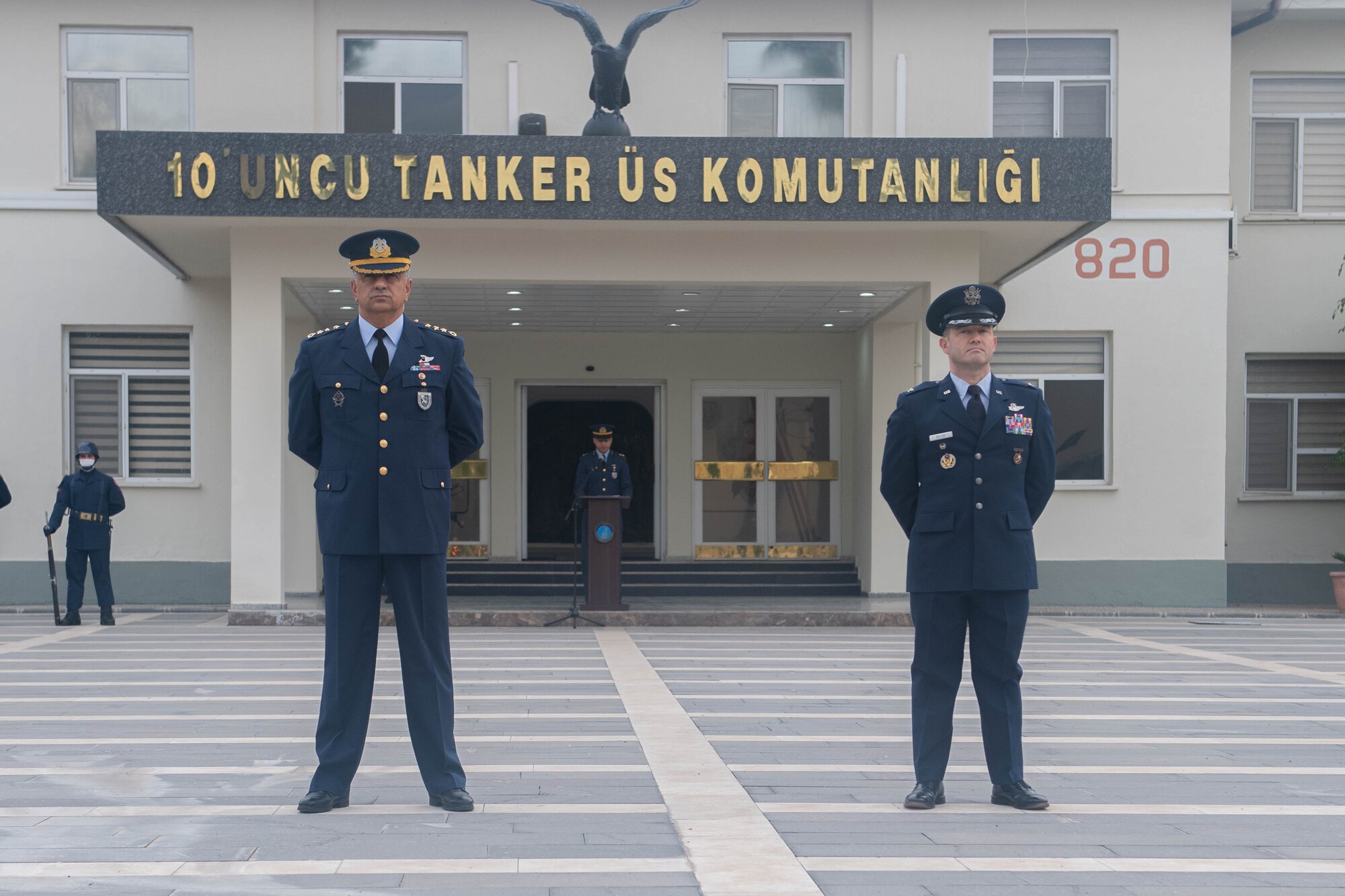 Turkish Air Force and U.S. Air Force leadership participate in Atatürk Memorial Day ceremony