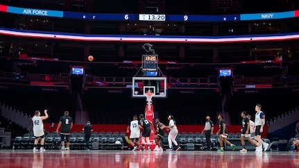 Washington Wizards host Joint Base Anacostia-Bolling Airmen, Sailors for basketball rivalry game