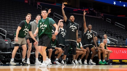 Washington Wizards host Joint Base Anacostia-Bolling Airmen, Sailors for basketball rivalry game