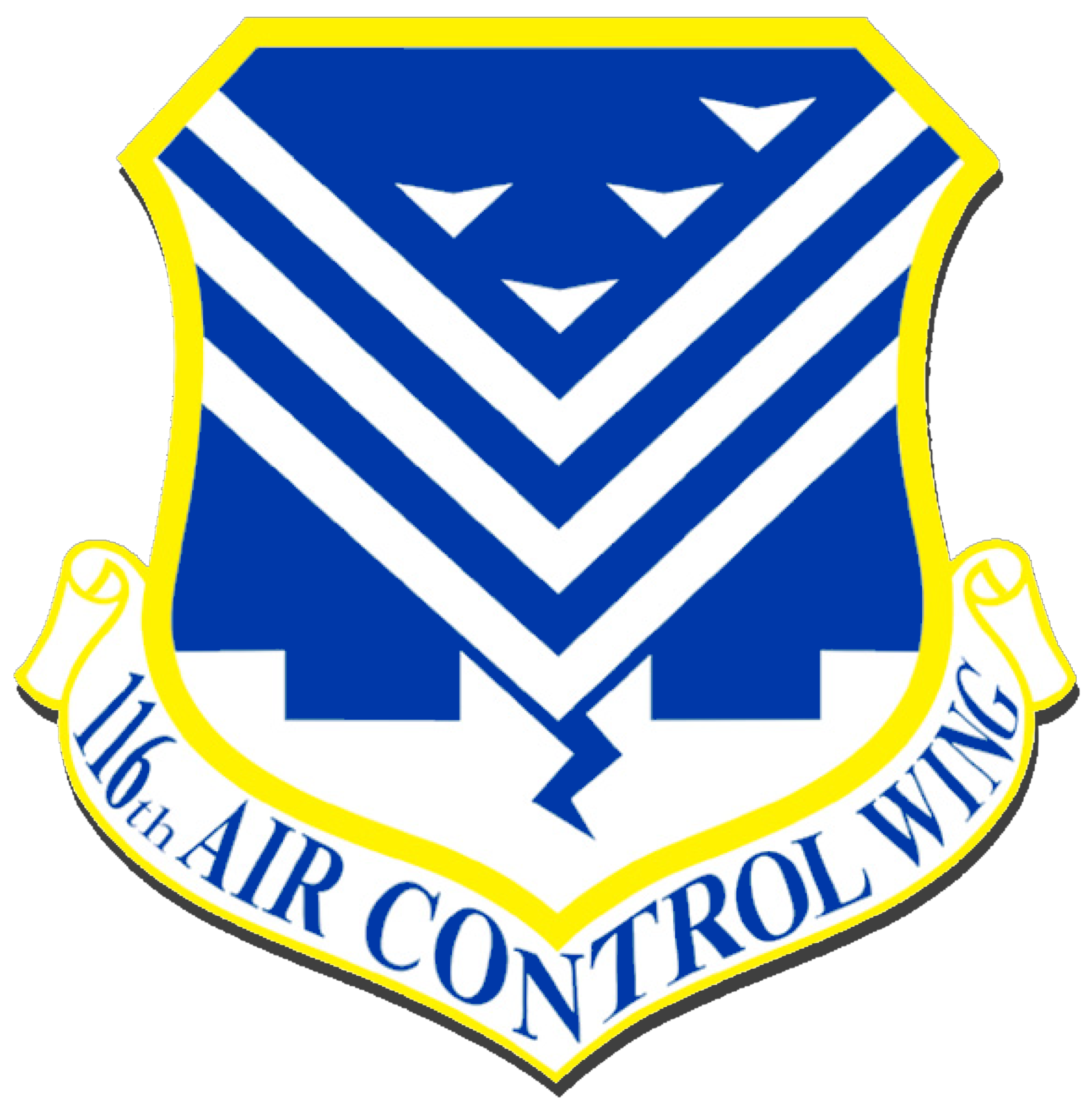 Graphic shows emblem of 116ht ACW