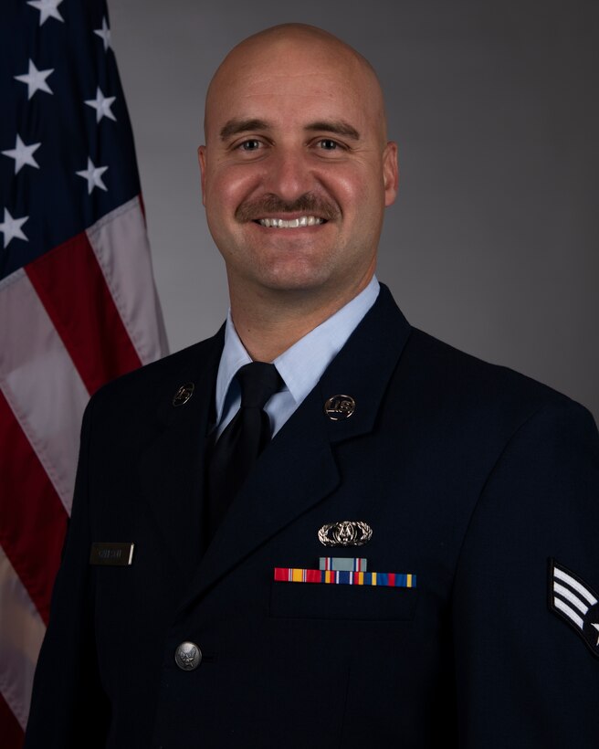 SrA Dusty Carlson, Official Photo, service dress