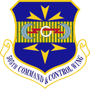 graphic of 505th Command and Control Wing emblem