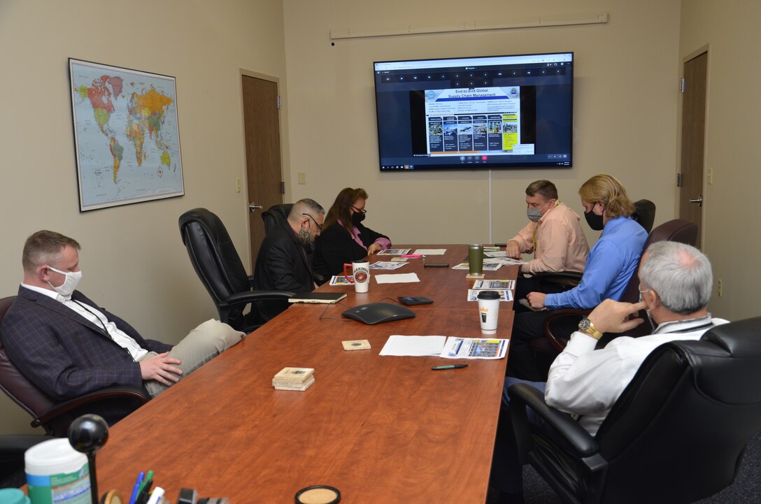 Group meeting in a conference room